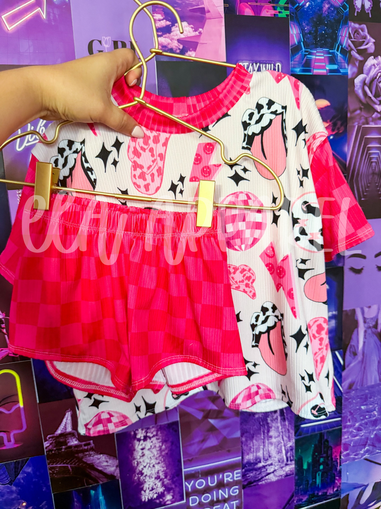 2T oversized top Lounge- Cowgirl