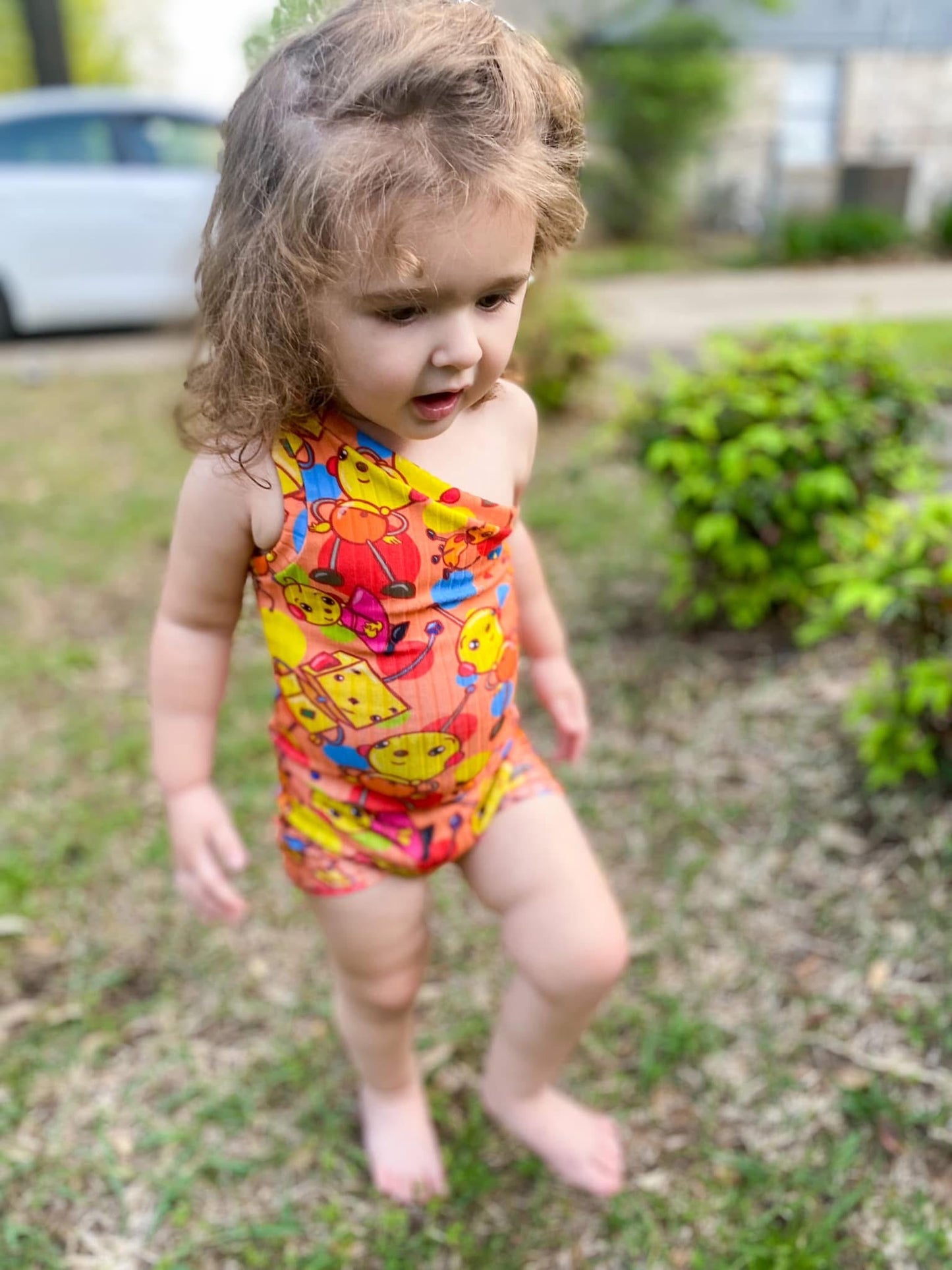 One Shoulder Romper