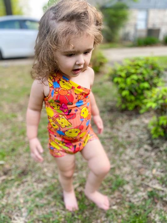 One Shoulder Romper
