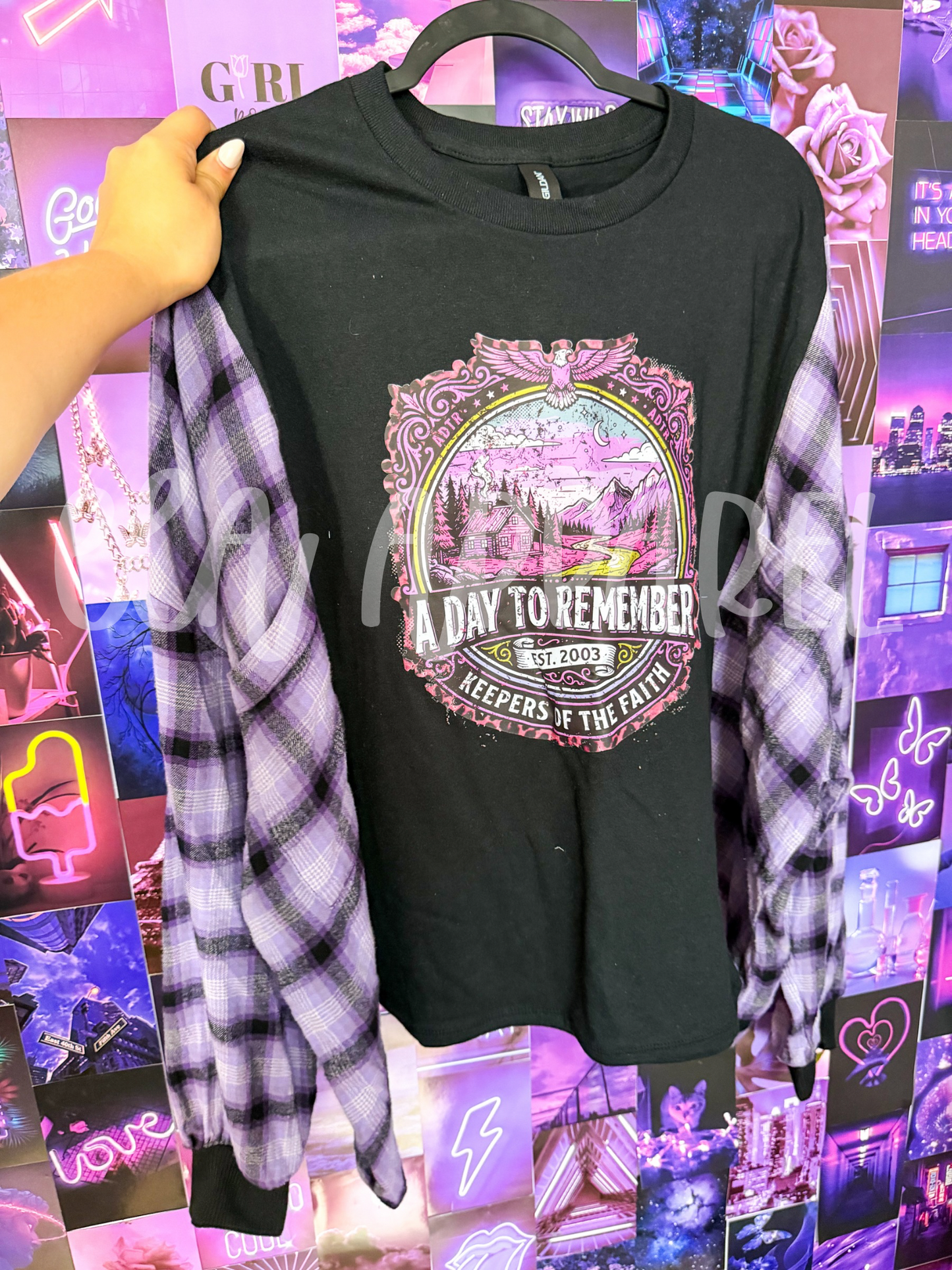 L flannel upcycle ADTR