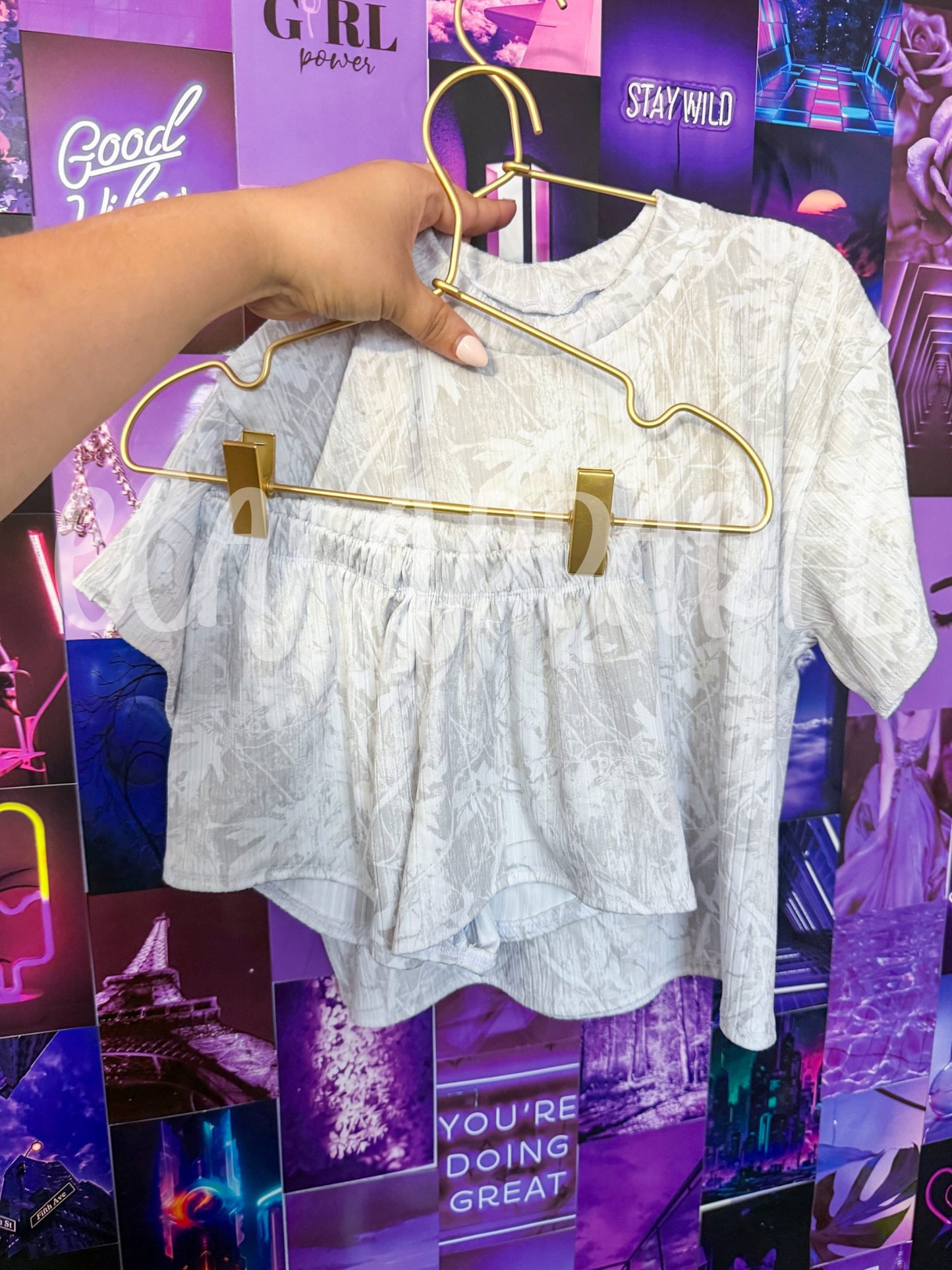3T oversized top lounge- camo