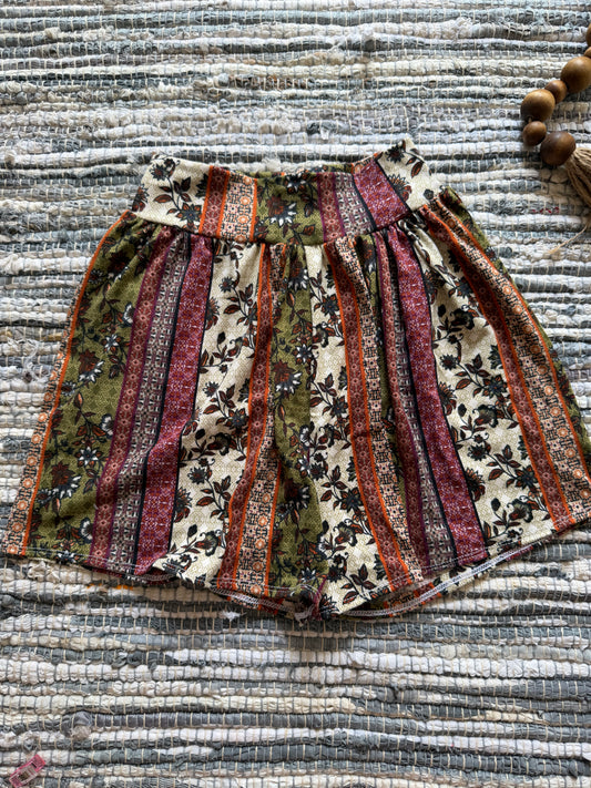 Size 8/9 Flow Shorts- Boho