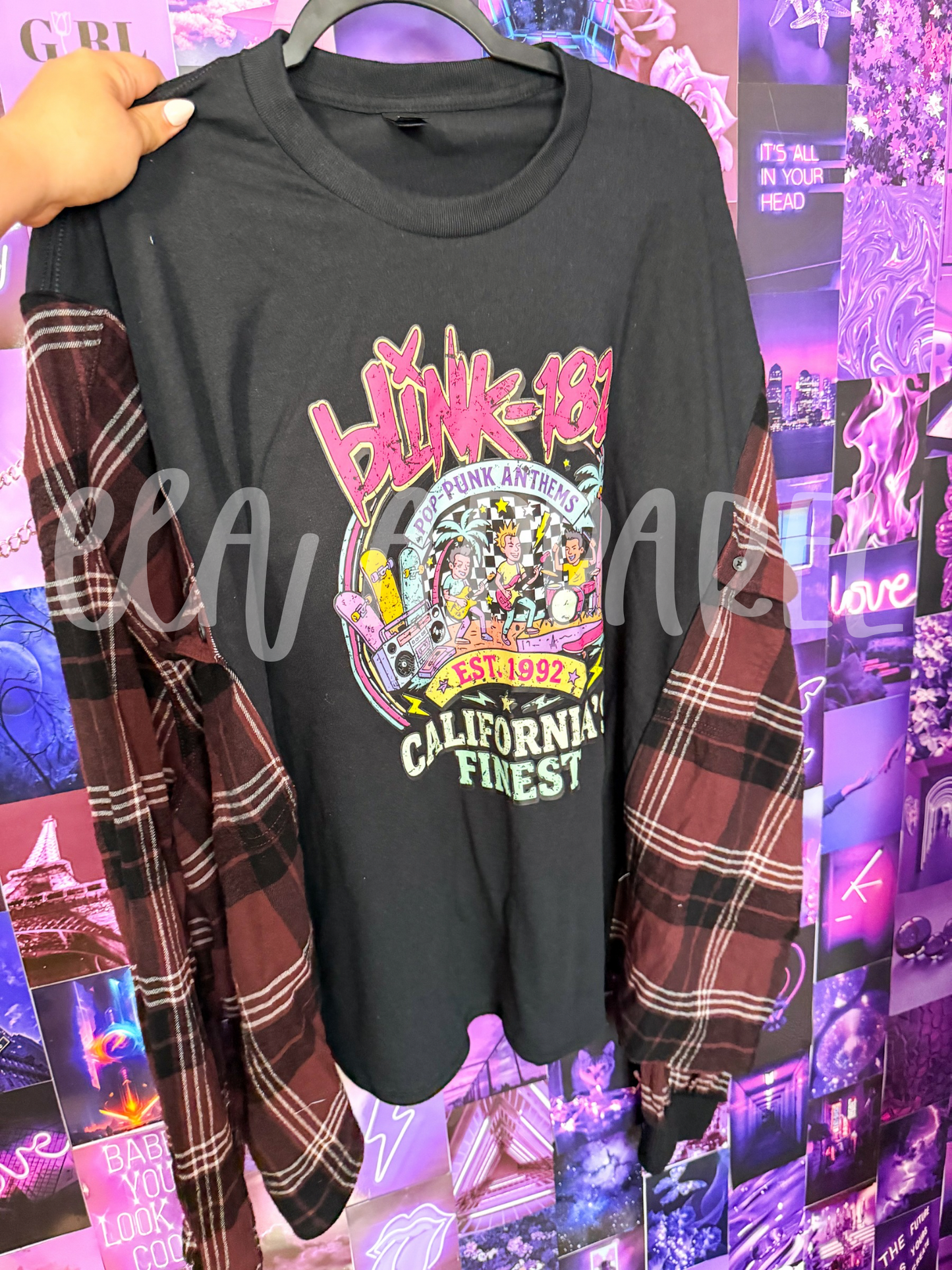 2X/3X upcycle Flannel blink