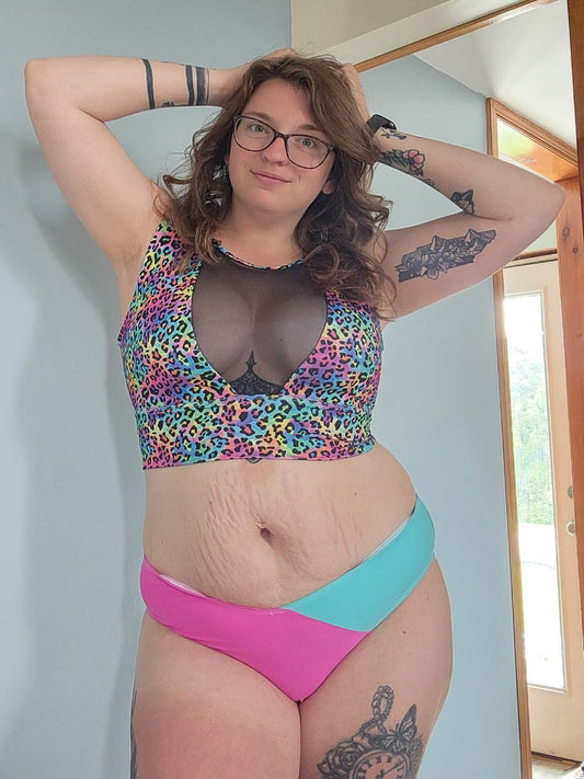 Colorblock Swim Bottoms