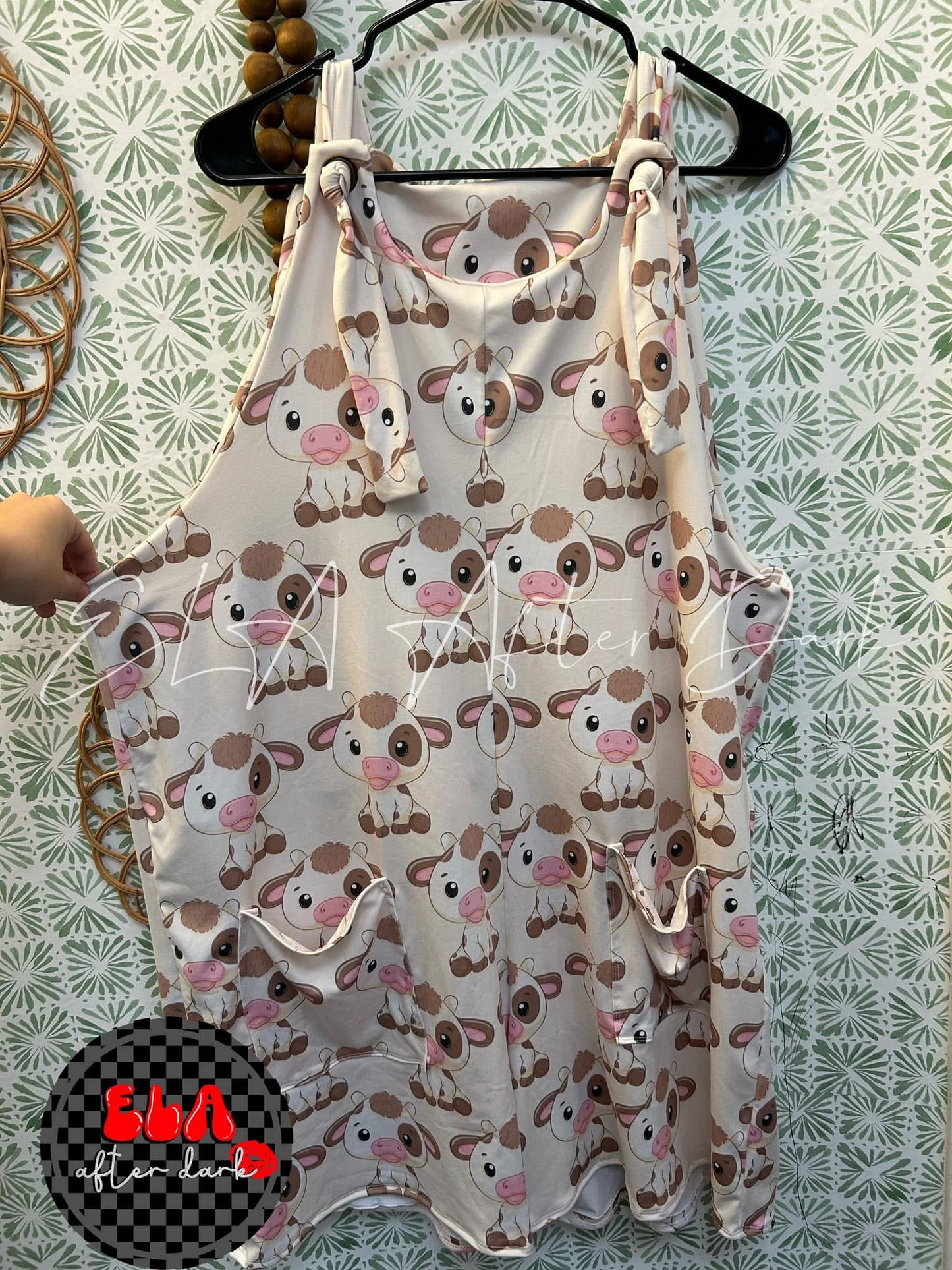 Knotted Overall Shorts